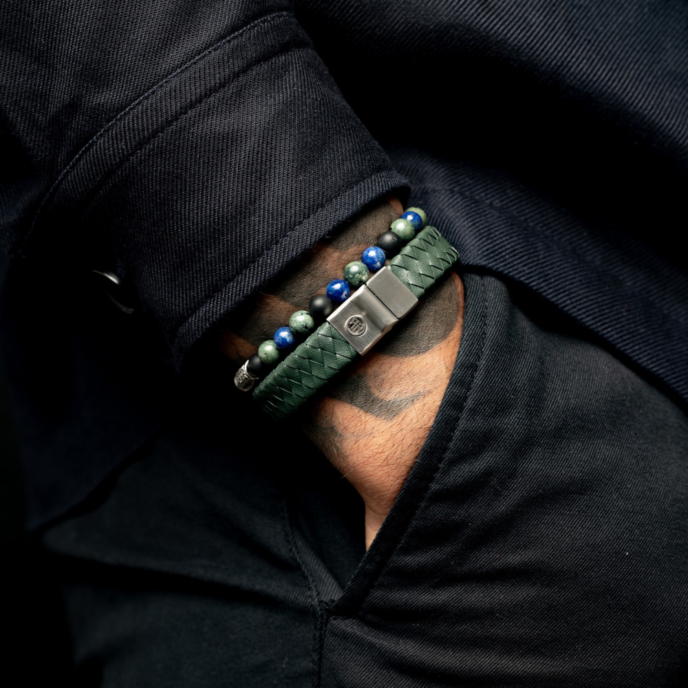 River Deep - 6mm - Bracciale a Perline da Uomo
