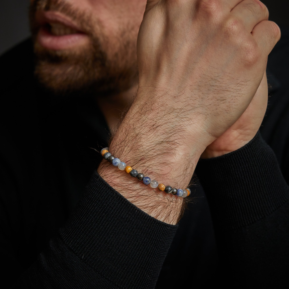 Sunny Days - 6mm - Bracciale a Perline da Uomo