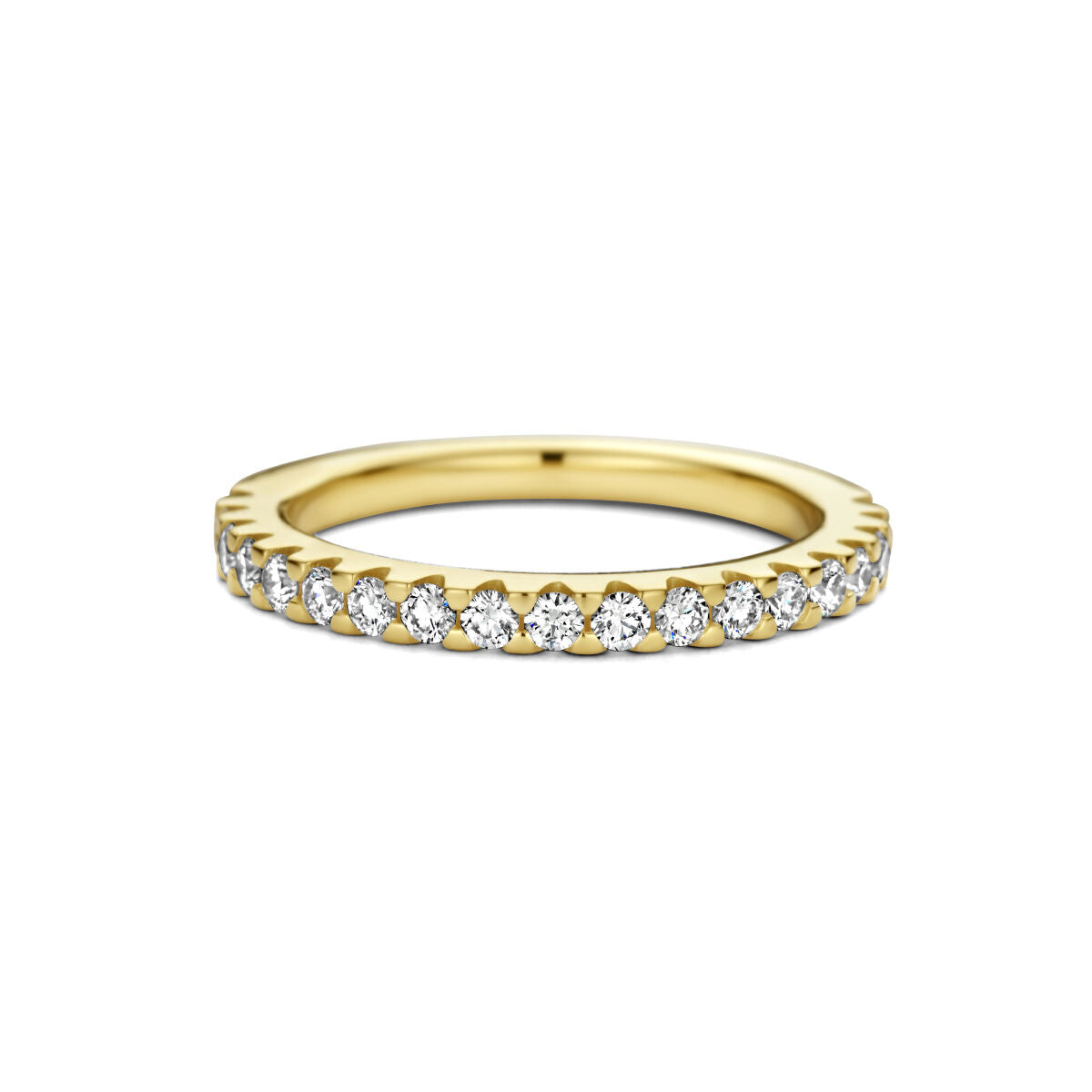 anello scorrevole diamante 0,50ct h si oro giallo 14K