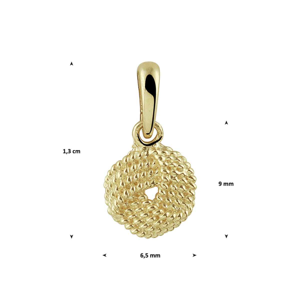 ciondolo nodo 14K oro giallo