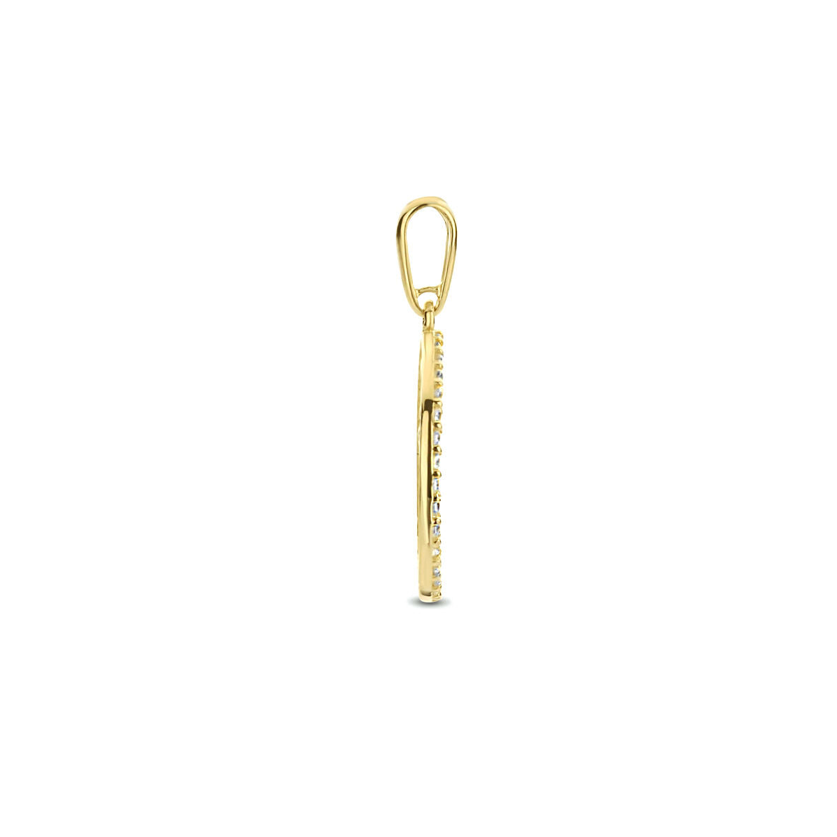 ciondolo albero della vita zircone 14K oro giallo