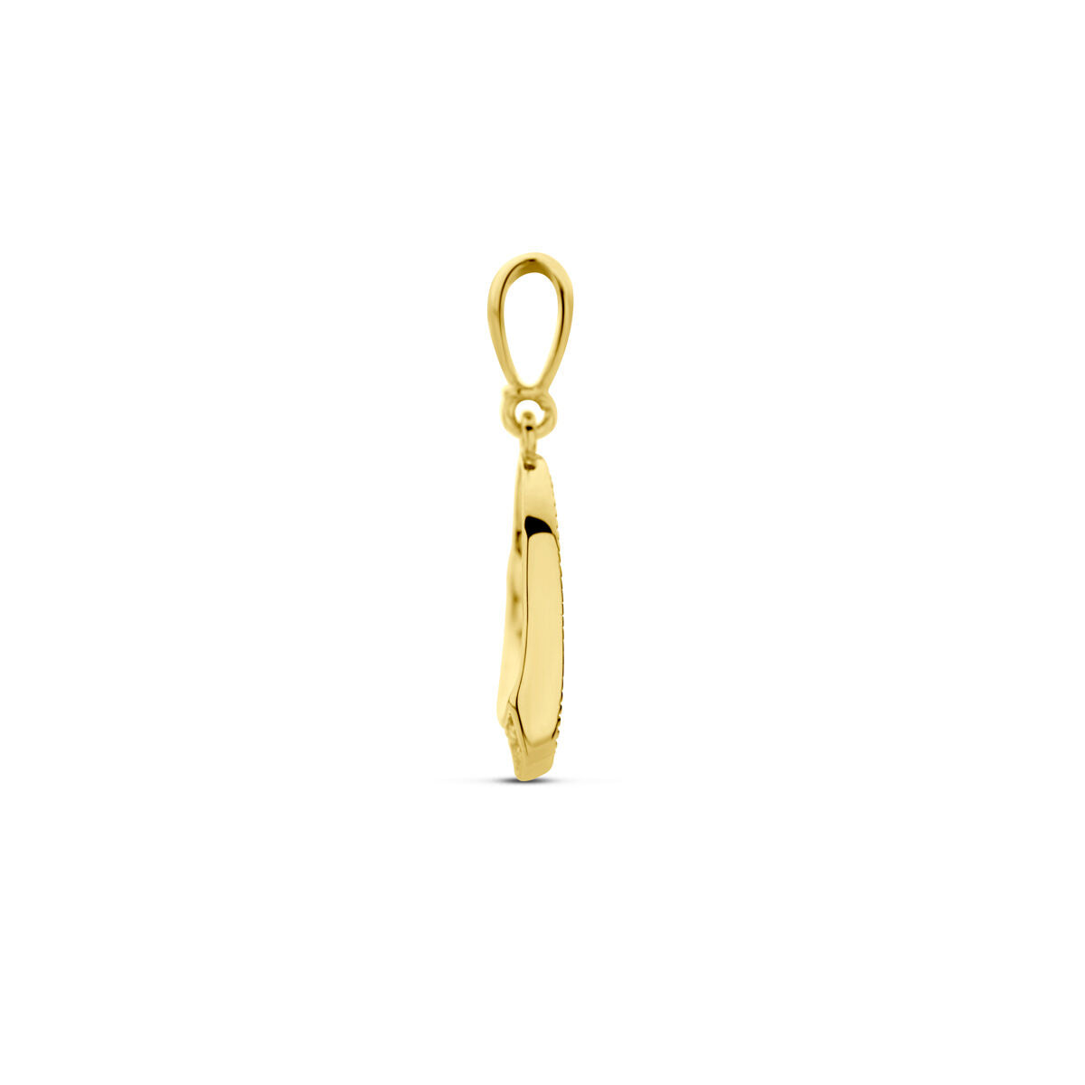 ciondolo cuoricino zirconia 14K oro giallo
