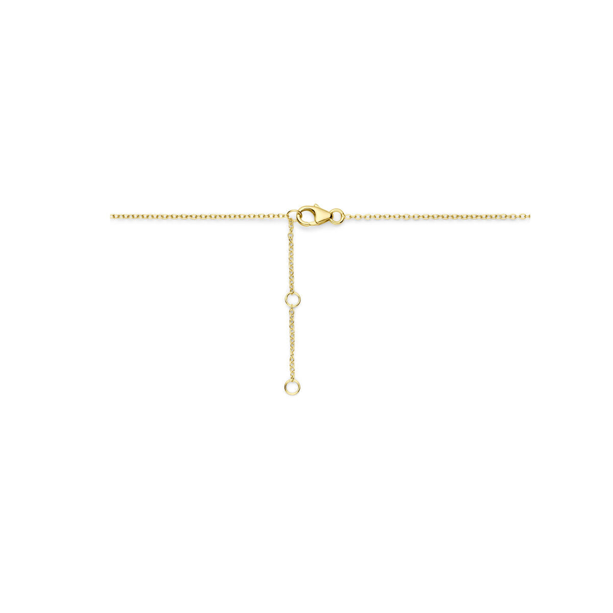 collana cuoricino 41 - 43 - 45 cm 3 micron argento placcato oro (giallo)