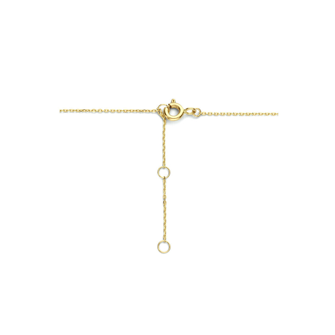 collier zirkonia 40 - 42 - 44 cm 14K geelgoud