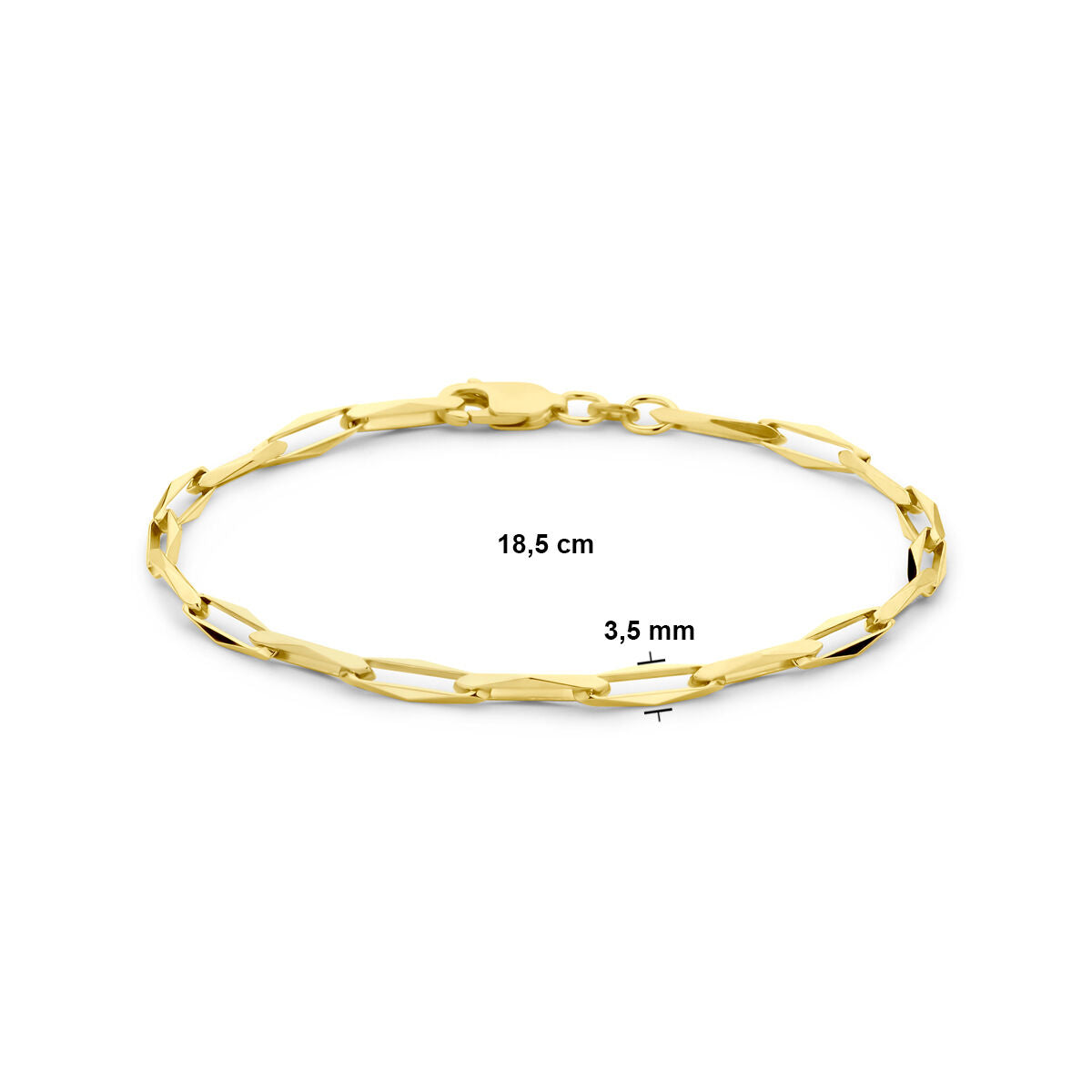 Gouden armband dames closed forever massief 14K