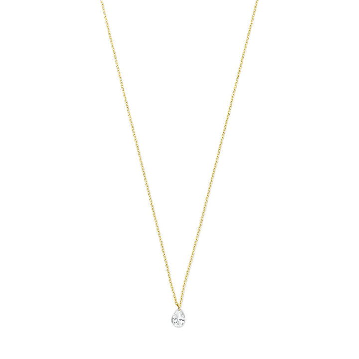 collier diamant 40 – 42 – 44 cm 0.20ct g si 18K geelgoud