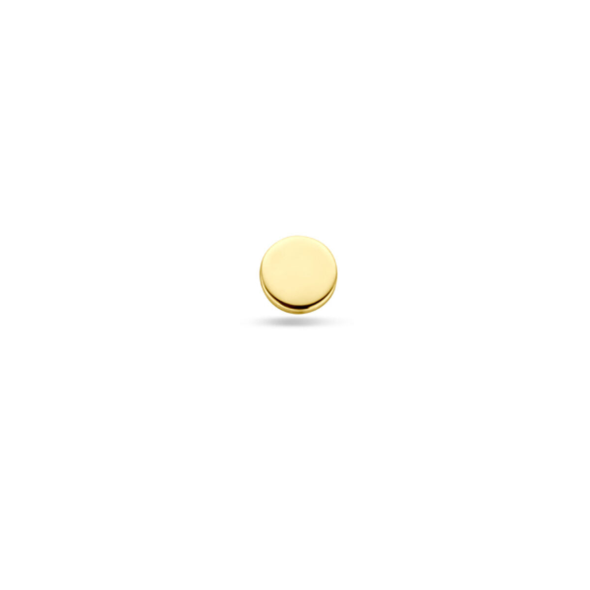 Piercing piatta da 3 mm in oro giallo 14K.