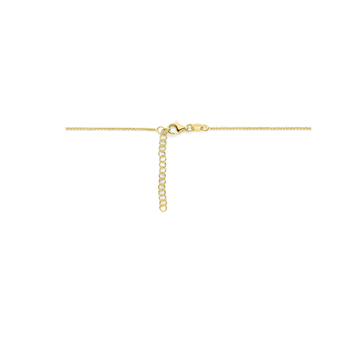 collana cuoricini 41 + 4 cm 3 micron argento placcato oro (giallo)