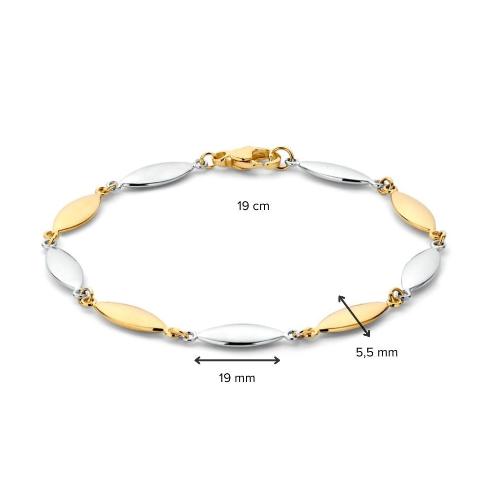 Bracciale bicolore