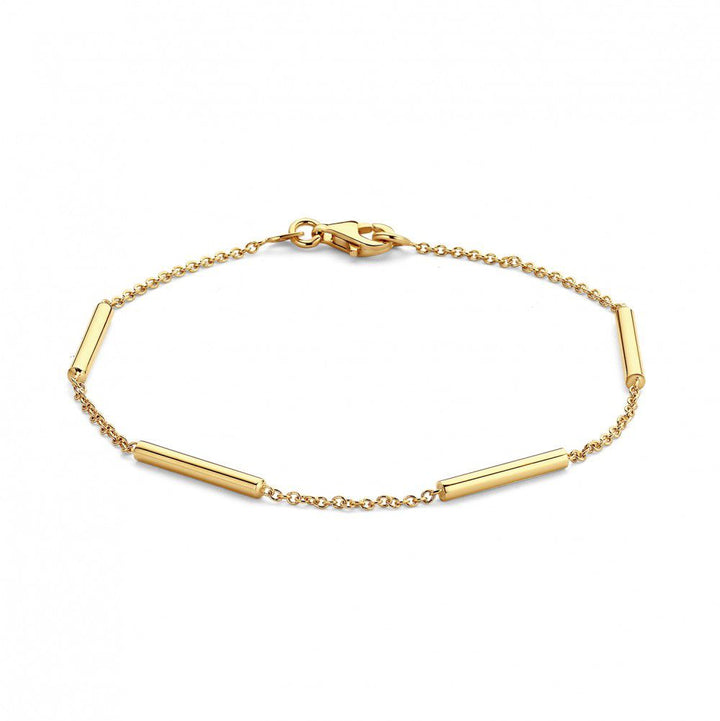 Geelgouden Armband – 14 Karaat Goud, Verfijnde Armband voor Dames, 19 cm