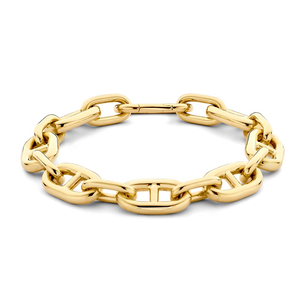 Geelgouden Armband met 'Gucci' Schakel, 14 Karaat, 19,8 gr, 20 cm