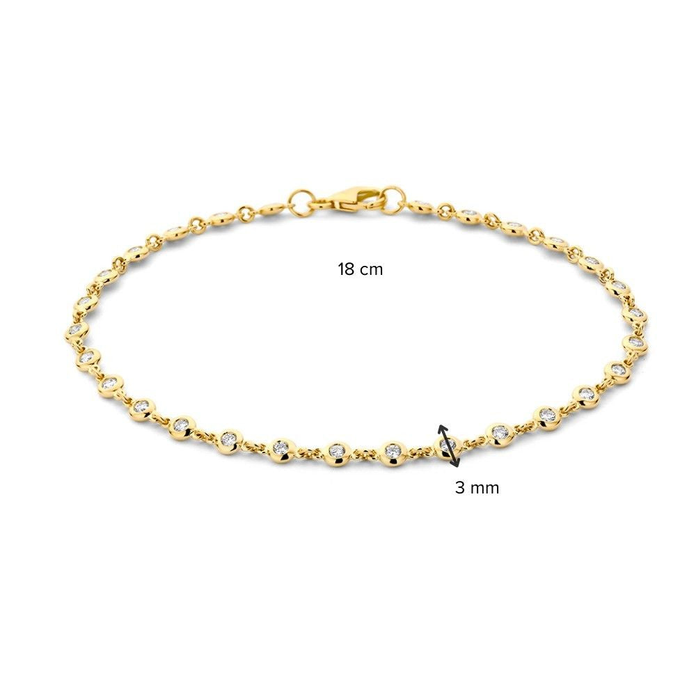 Bracciale Oro Giallo Brillante 0,61 ct.