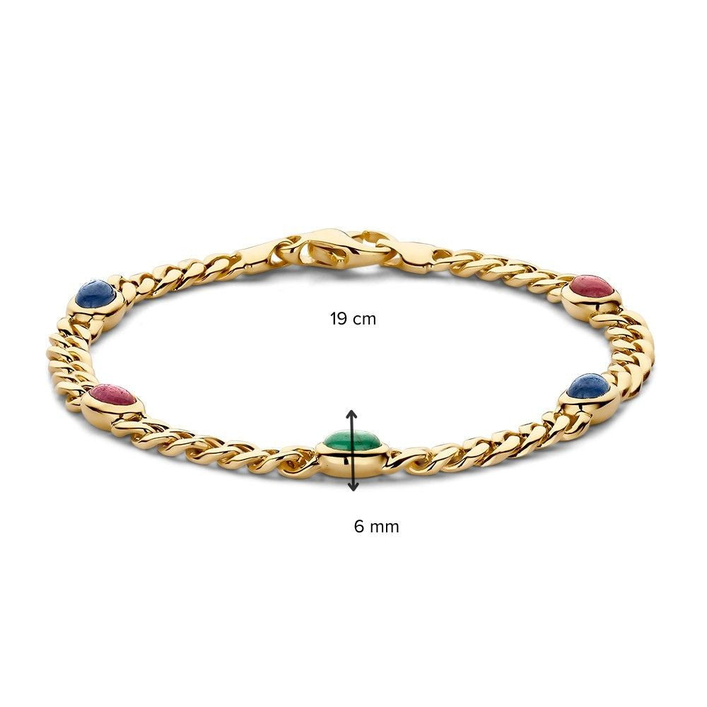 Bracciale oro giallo pietra preziosa