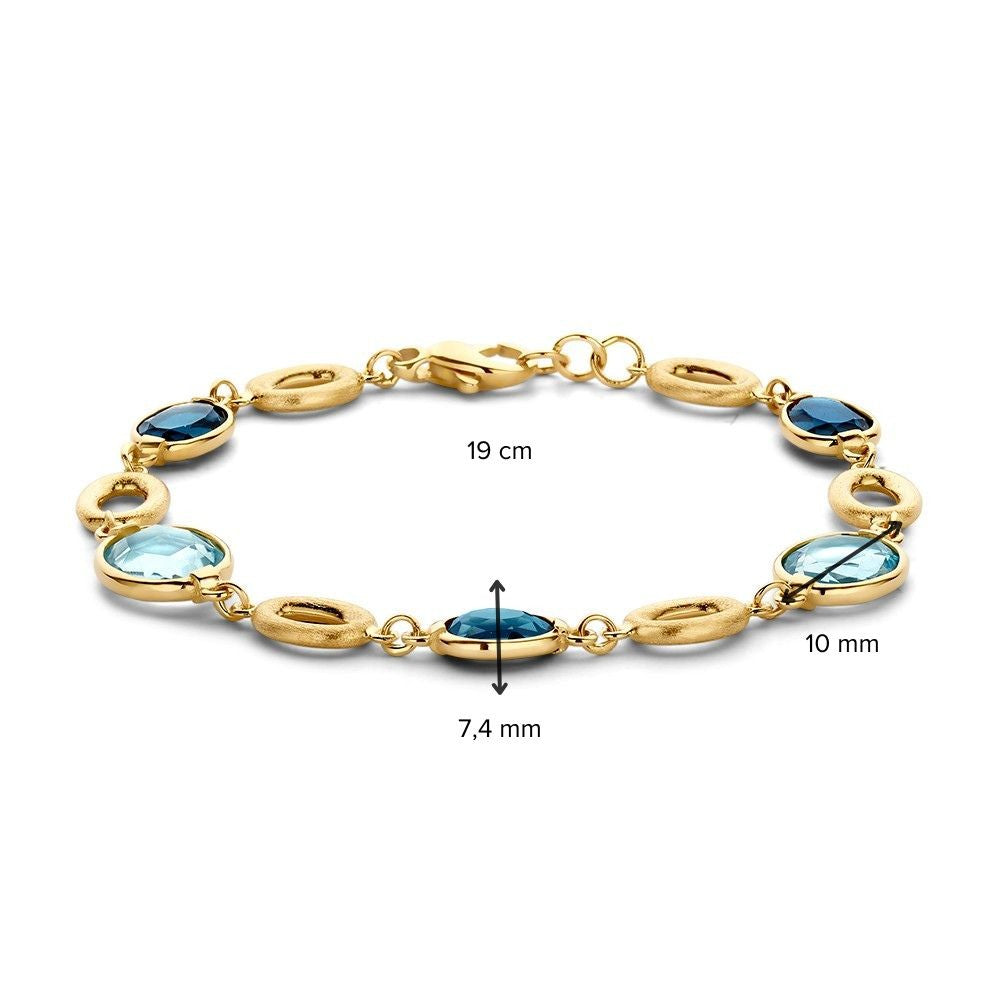 Bracciale oro giallo pietra preziosa
