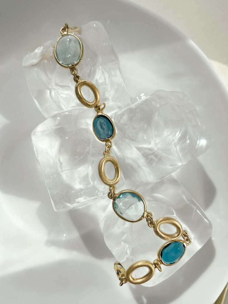 Bracciale oro giallo pietra preziosa