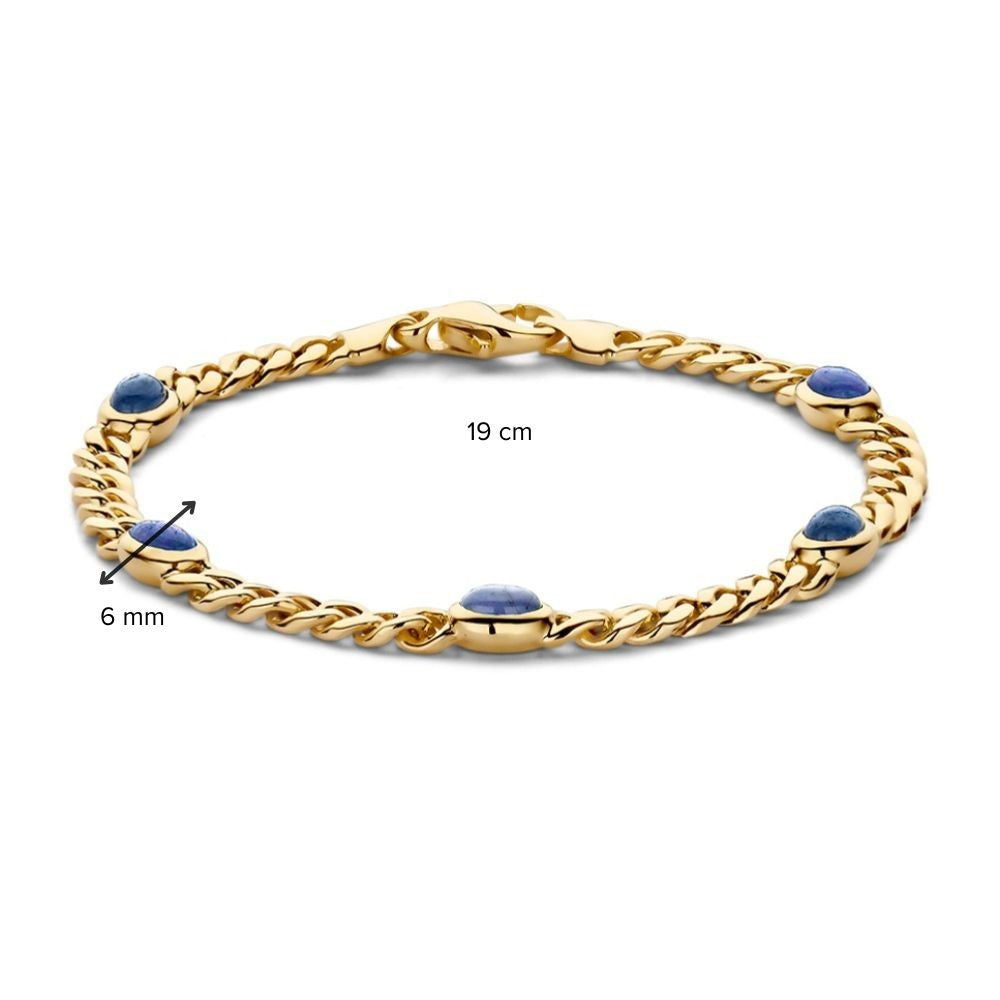 Bracciale oro giallo zaffiro