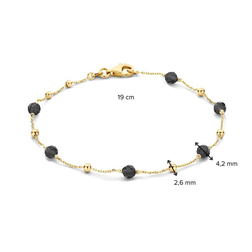 Bracciale oro giallo zircone