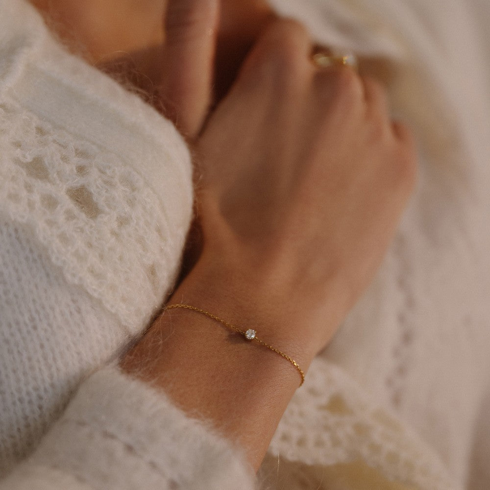 Bracciale Olivia 0,15 crt. oro bianco