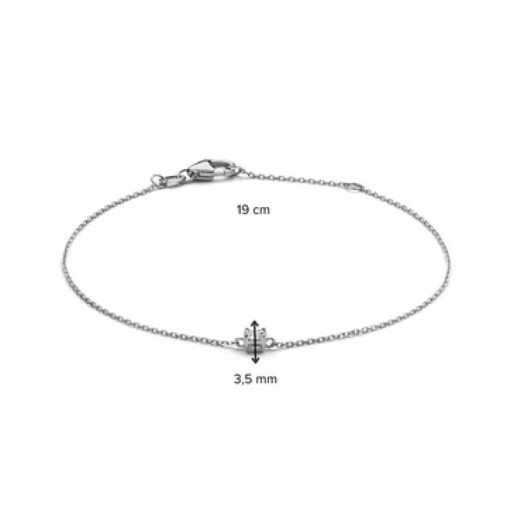 Bracciale Olivia 0,15 crt. oro bianco