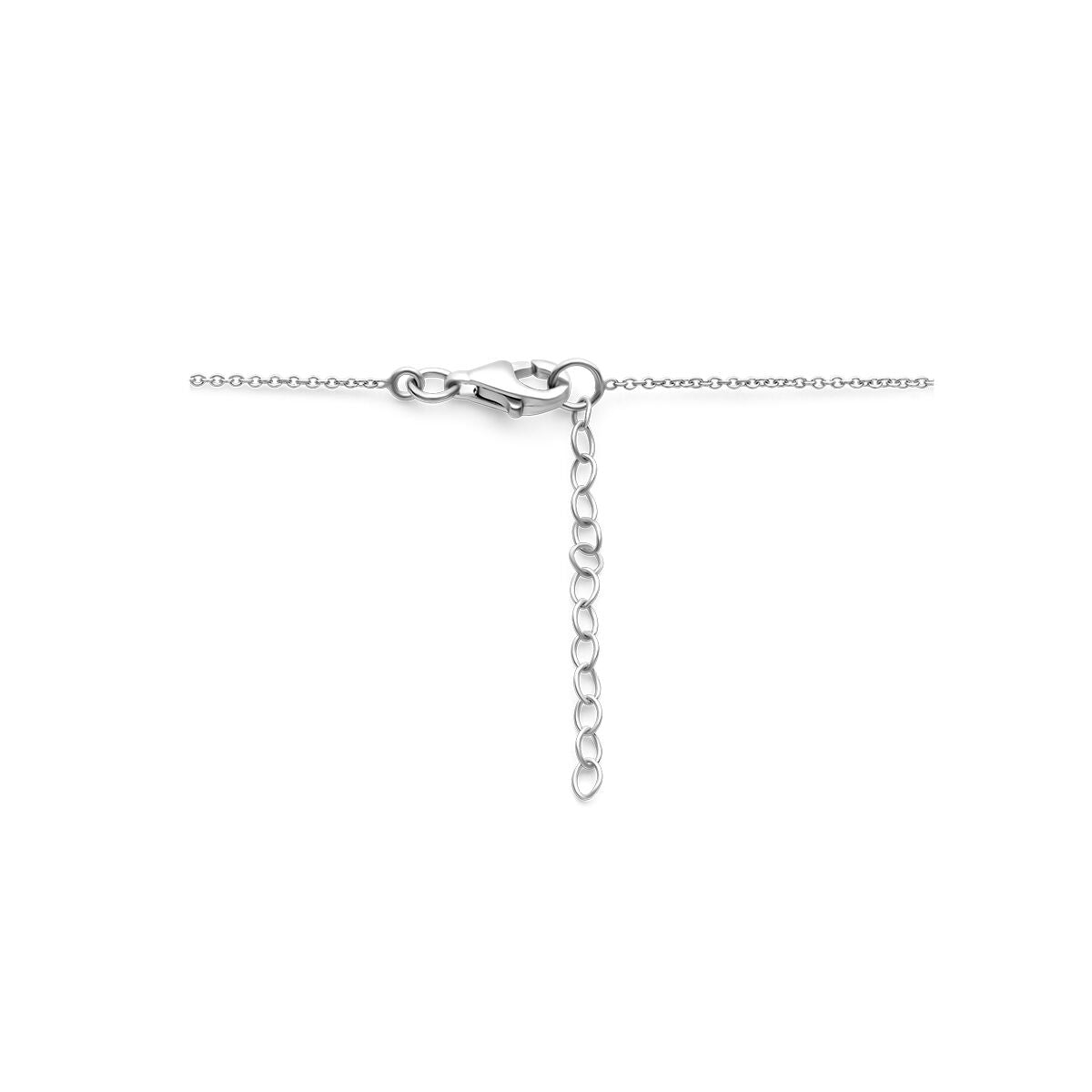 collana cavallo 36 + 3 cm argento rodiato