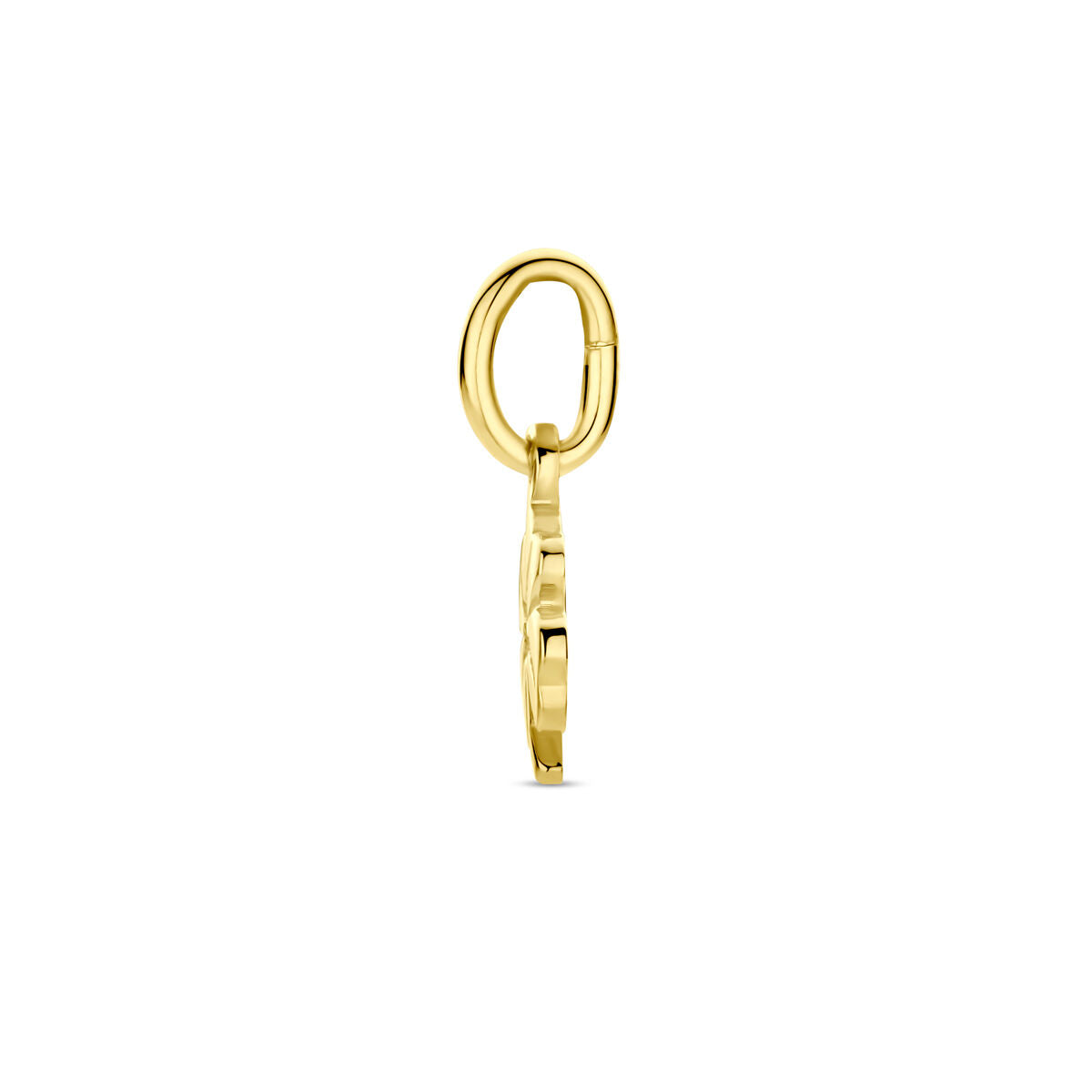 ciondolo quadrifoglio oro giallo 14K
