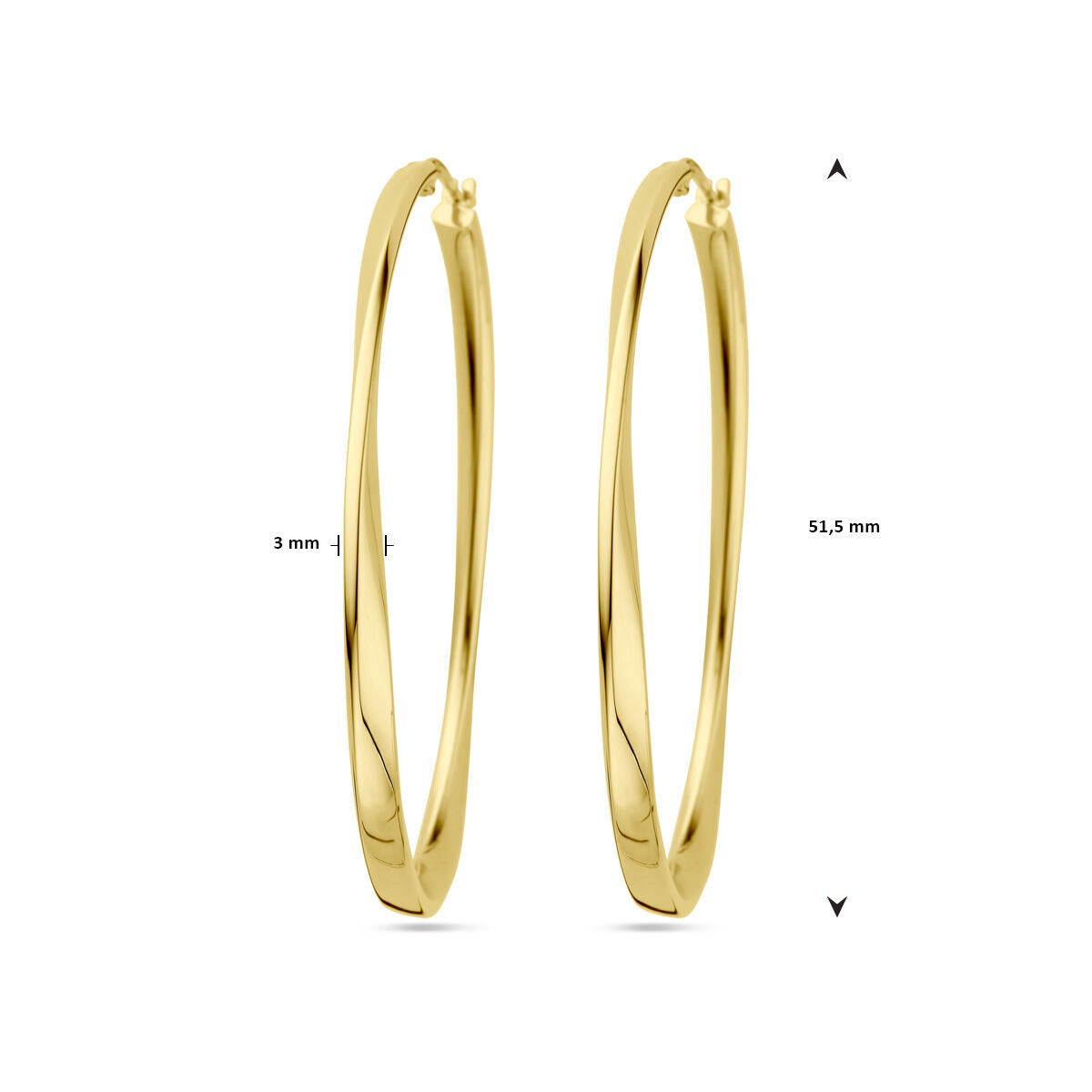 cerchi in oro giallo 14K