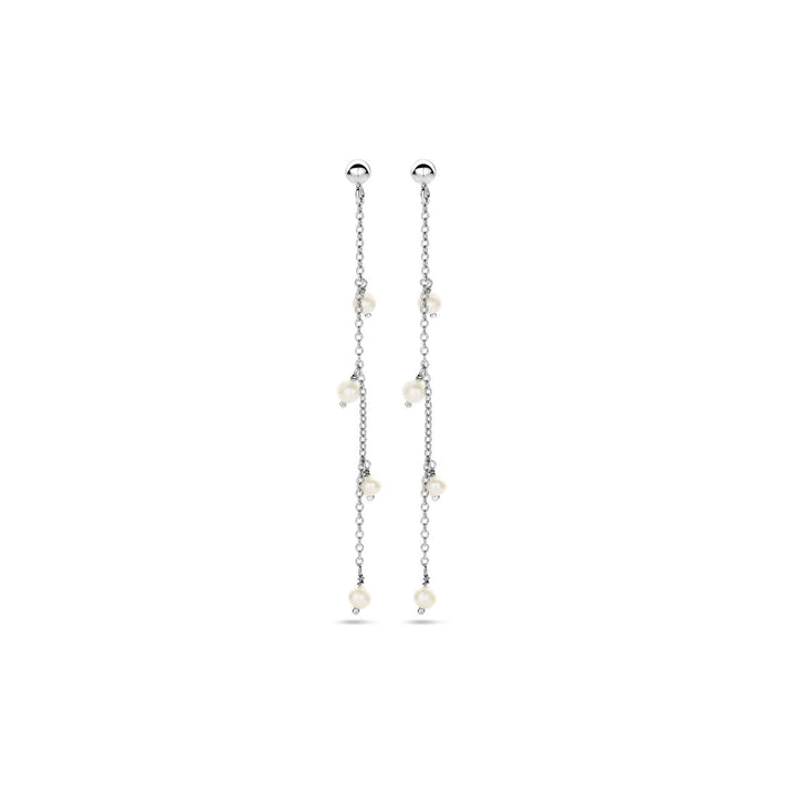 oorhangers parel zilver gerhodineerd