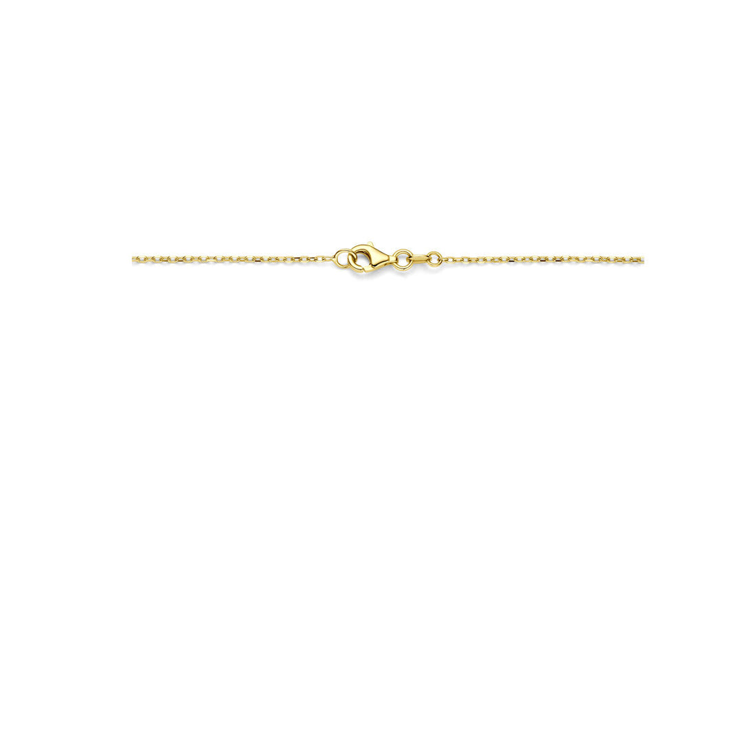 14k geelgouden dames ketting met karabijnsluiting