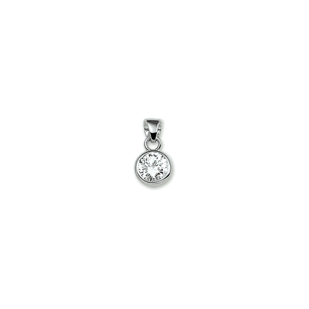 hanger zirkonia zilver gerhodineerd