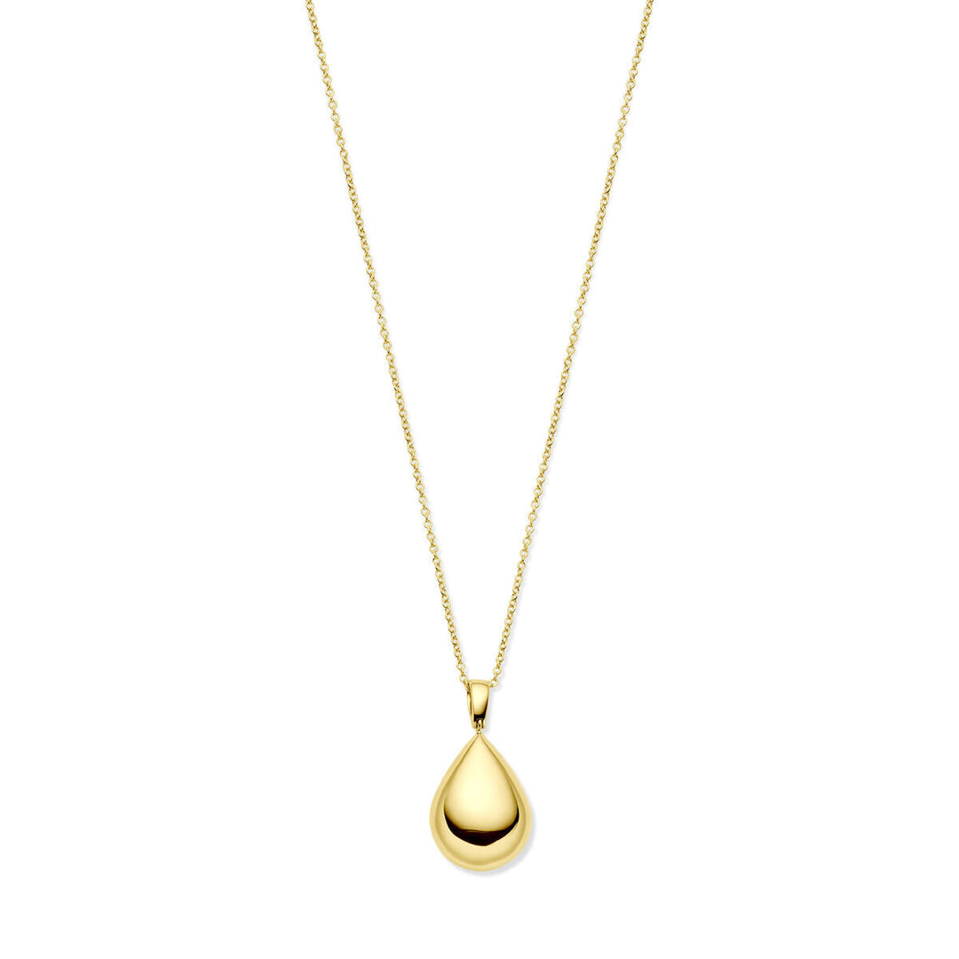 collier druppel 45 cm 14K geelgoud