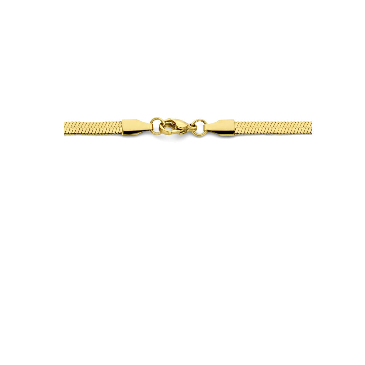 collana serpente piatta 4,2 mm 42 + 4 cm ion plating acciaio inossidabile