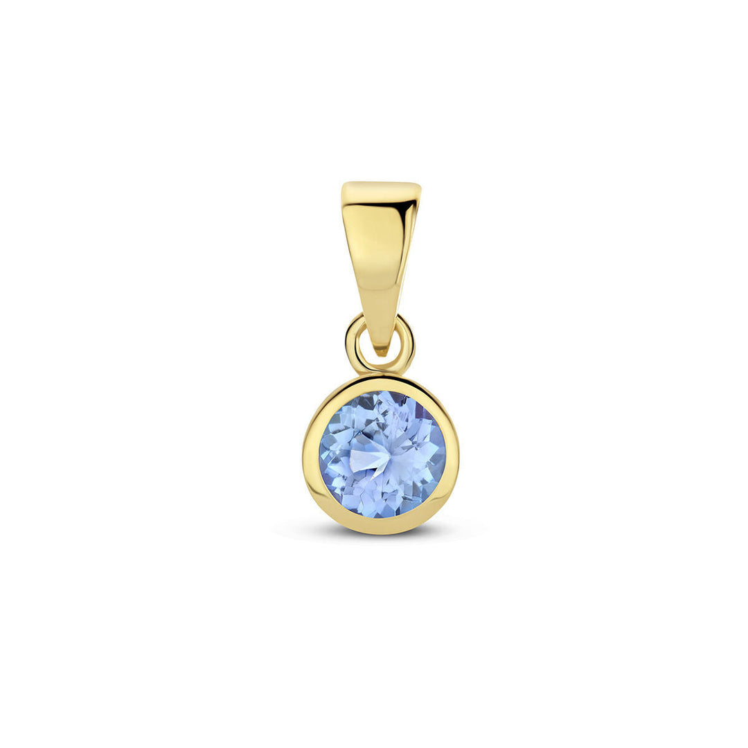 hanger met geboortesteen 14K geelgoud