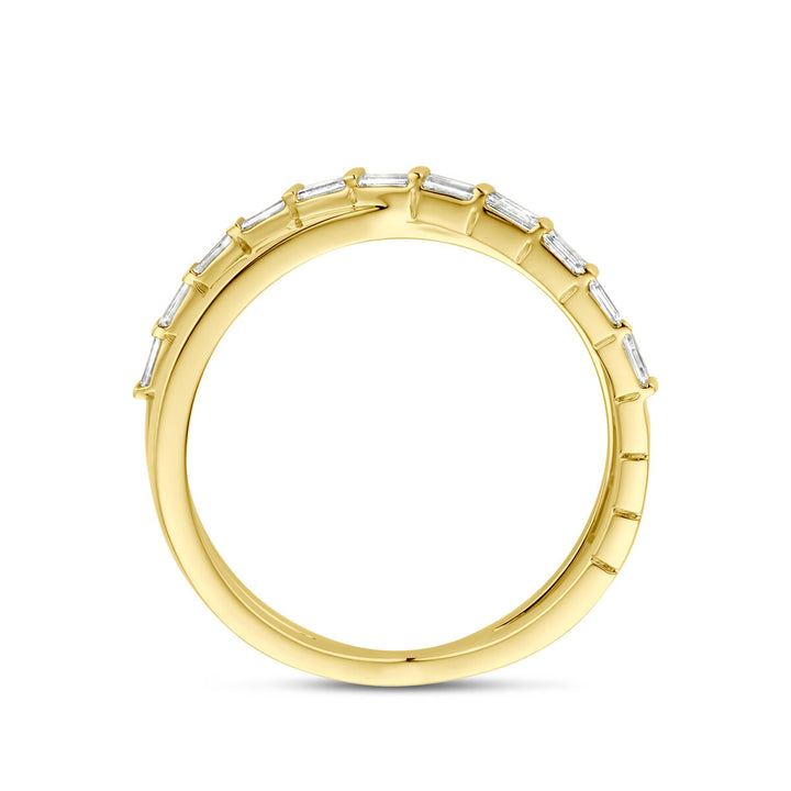 ring diamant 0.22ct h si 14K geelgoud