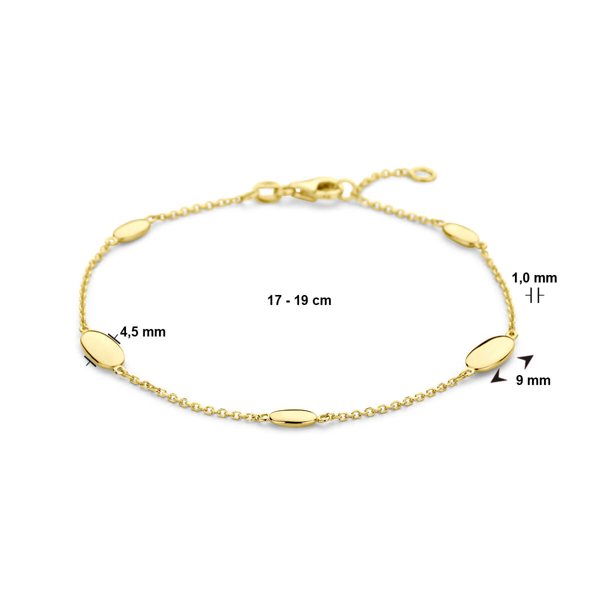 Bracciale da donna in oro pantera 14K
