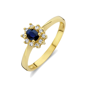 Anello in oro con diamante