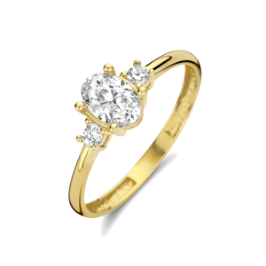 Anelli in oro con zircone