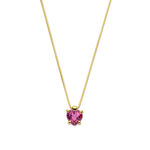 Collana con pietra rossa