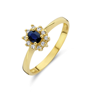 Anello in oro con pietra preziosa