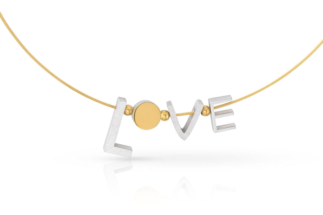 Collana LOVE color oro C258G