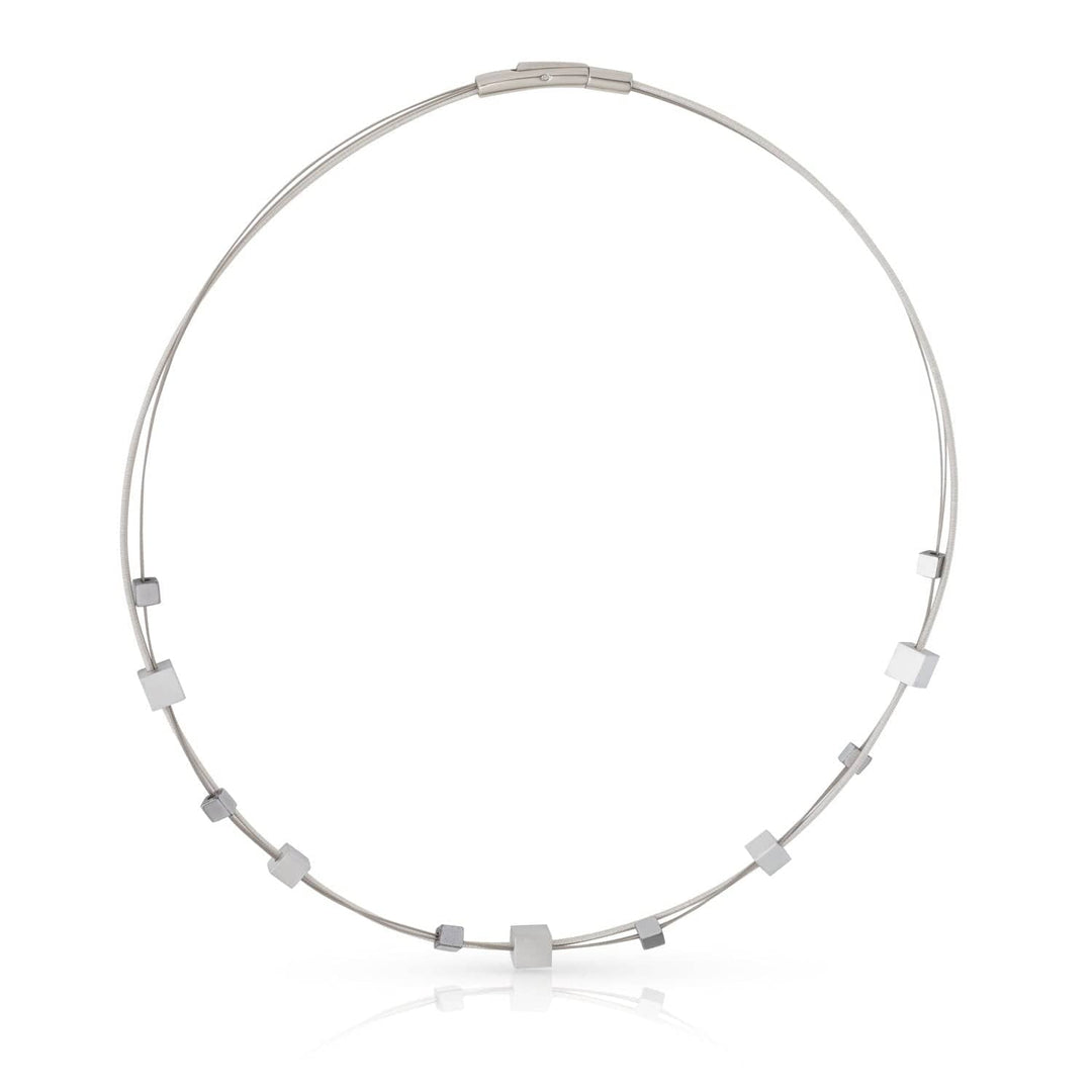 Collana cubetti giocosi argento C257