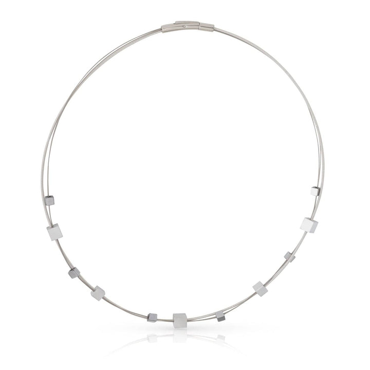 Collana cubetti giocosi argento C257