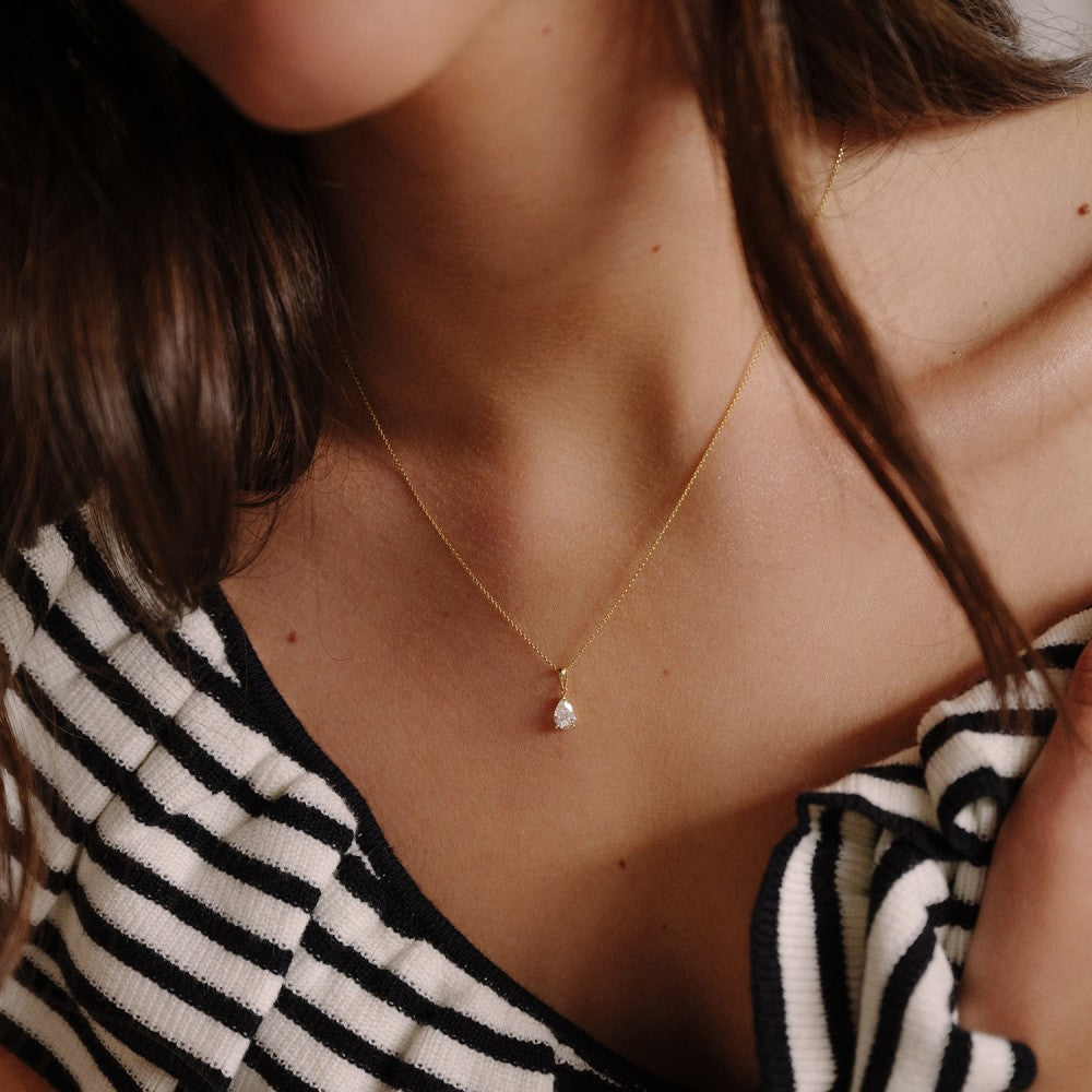 Collana Ava 0,50 crt. oro giallo