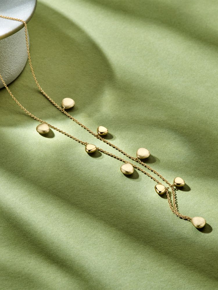 Collana in Oro Giallo 14K con Elementi Ovali – Gioiello Giocoso ed Elegante per Donna