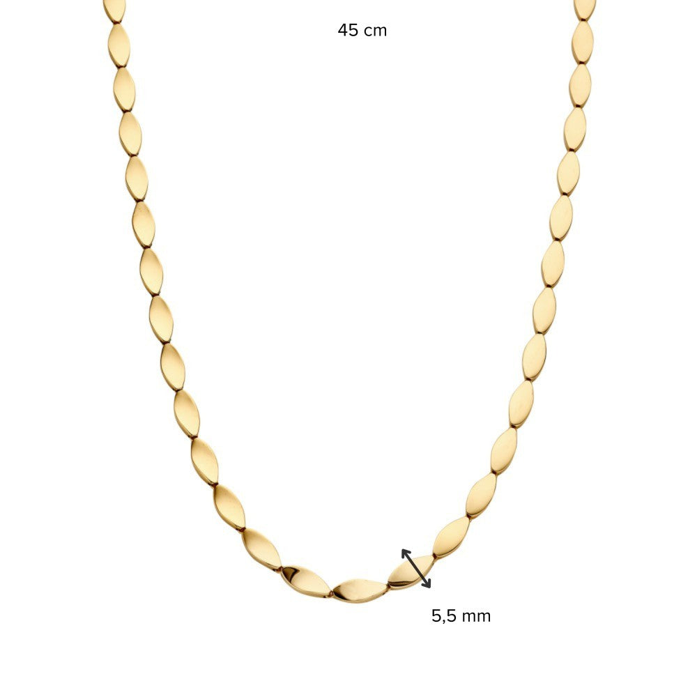 Collana in oro giallo 14K con elementi giocosi – Gioiello di lusso per donna