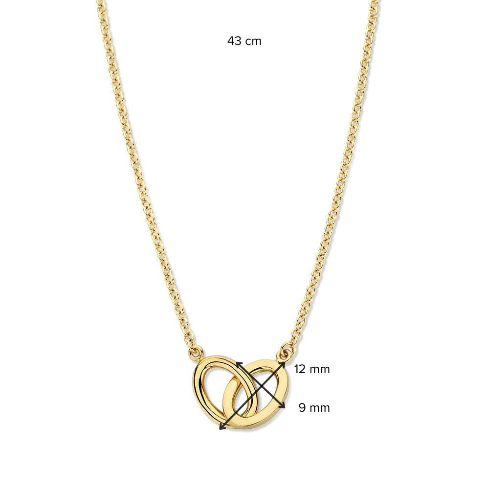 Collana in Oro Giallo con Maglie Collegate – Lusso 14 Carati per Donna