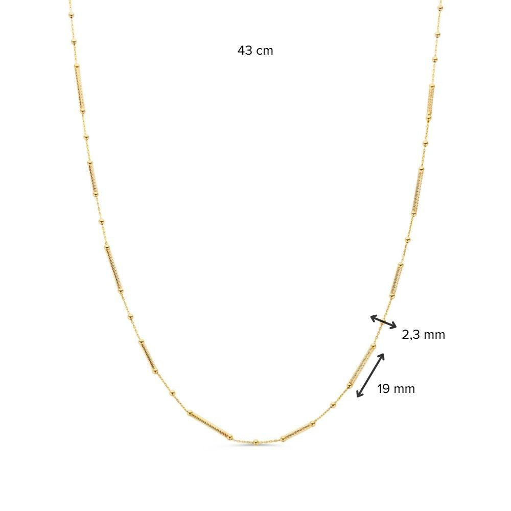 Collana in Oro Giallo 14K – Gioiello Sottile ed Elegante per Donna