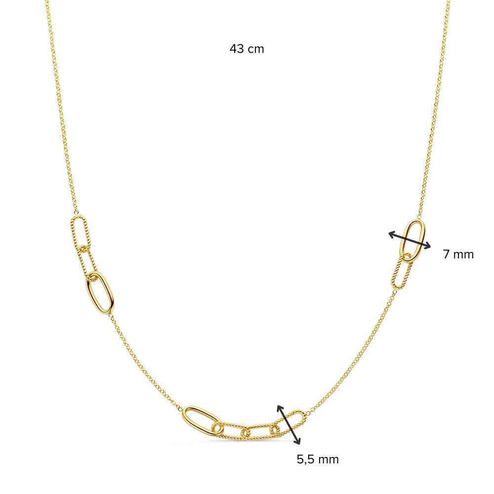 Collana in Oro Giallo 14K – Gioiello di Lusso e Senza Tempo da Donna