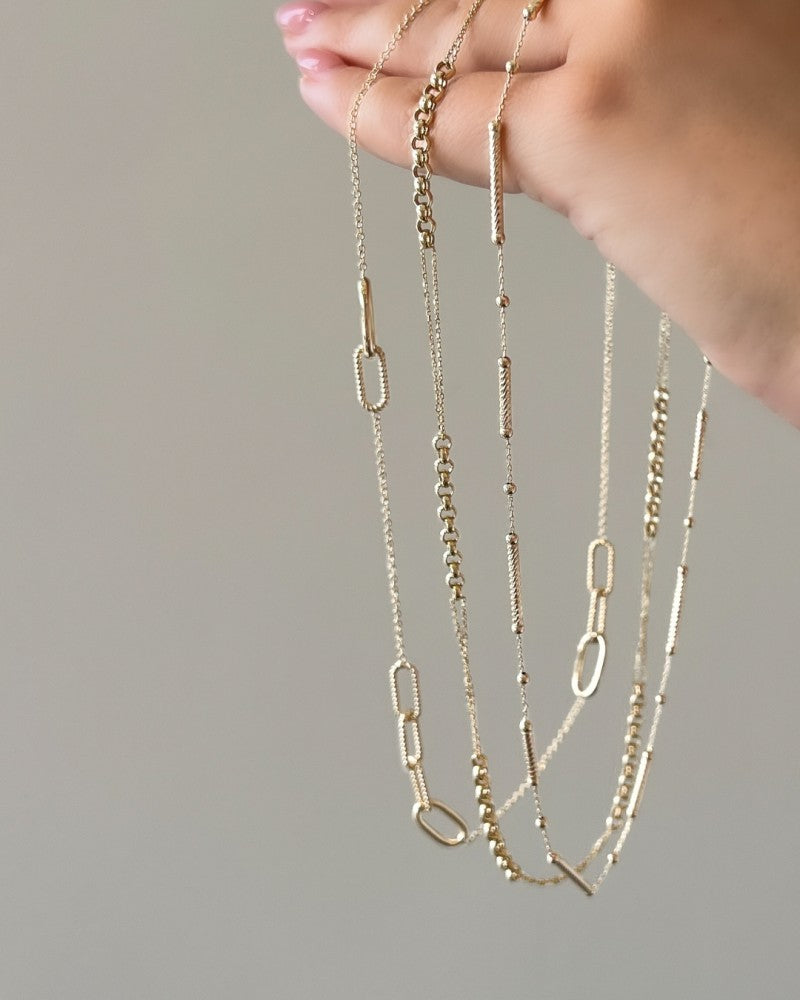 Collana in Oro Giallo 14K – Gioiello Sottile ed Elegante per Donna