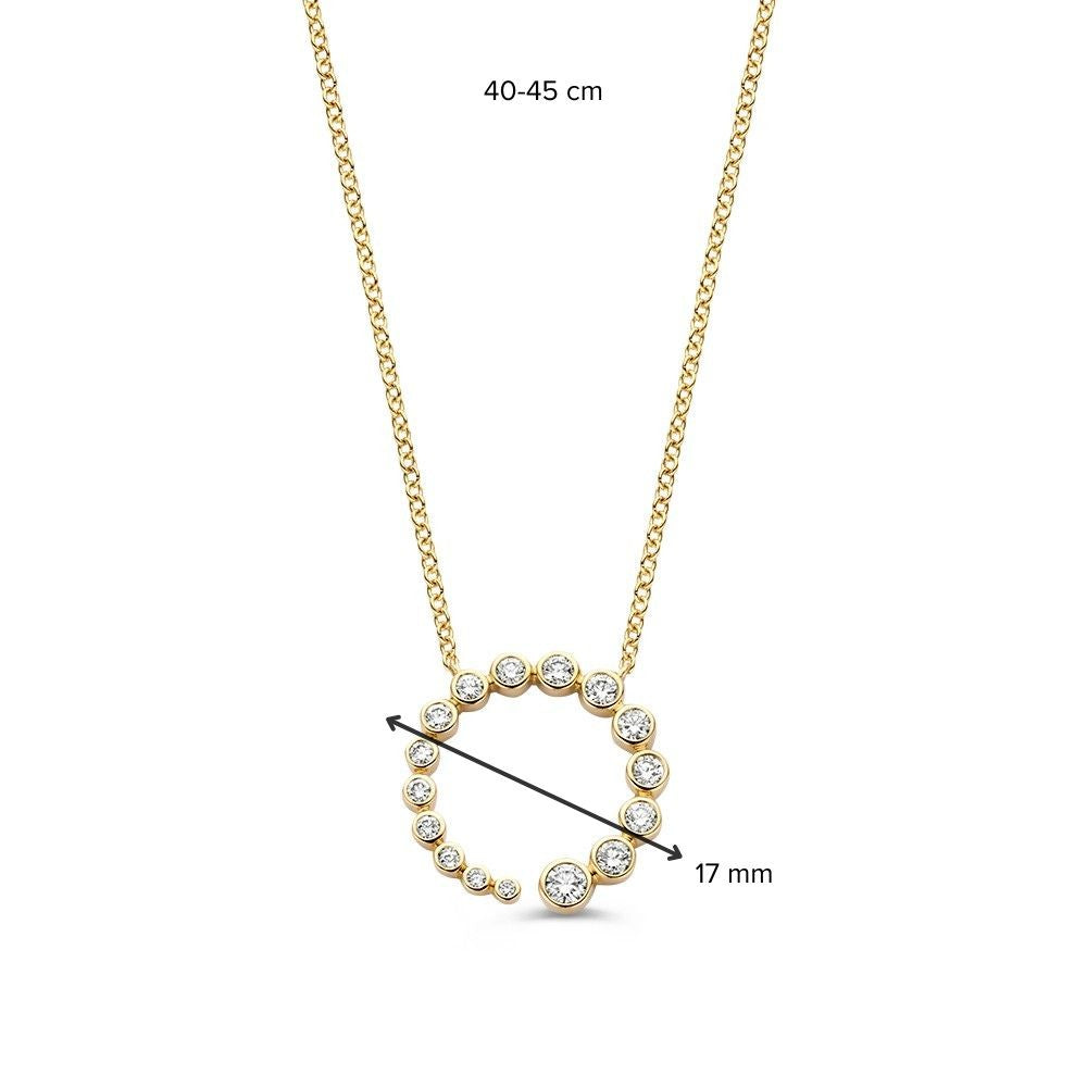 Splendida Collana in Oro con Diamanti Brillanti 0.50 crt
