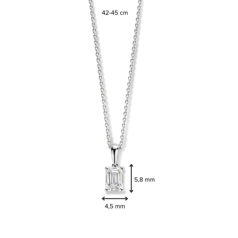 Collana Nora 0,50 ct oro bianco